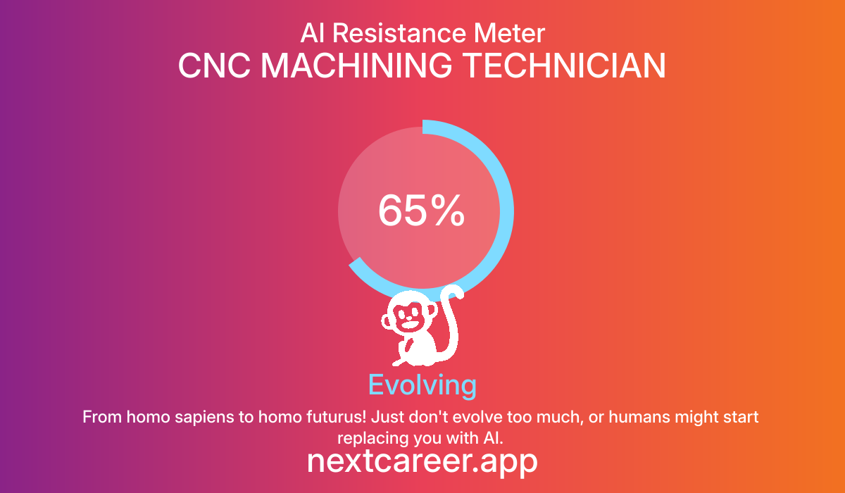 AI Resistance Score for CNC MACHINING TECHNICIAN