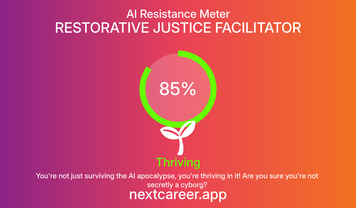 AI Resistance Score for RESTORATIVE JUSTICE FACILITATOR