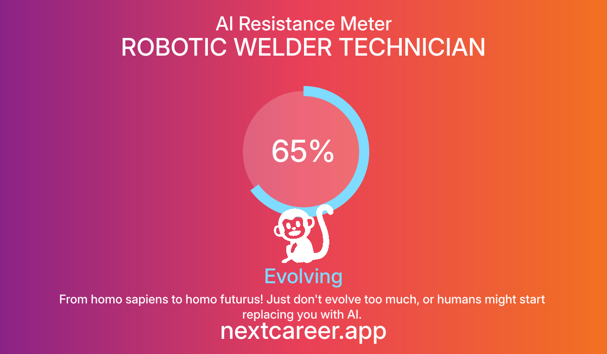 AI Resistance Score for ROBOTIC WELDER TECHNICIAN