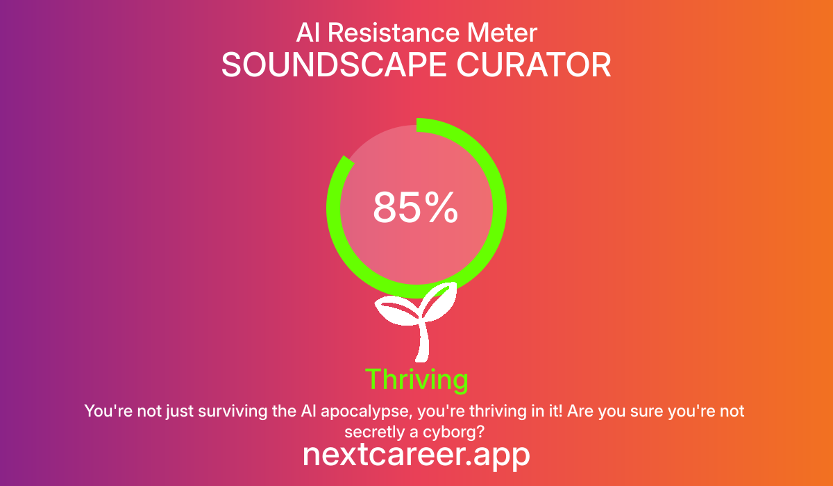 AI Resistance Score for SOUNDSCAPE CURATOR