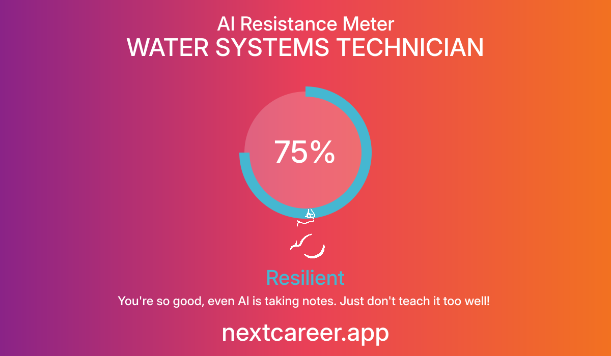 AI Resistance Score for WATER SYSTEMS TECHNICIAN